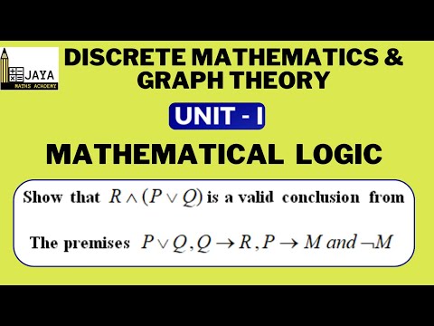 DM – Mathematical logic – Show that R˄(P˅Q) is a valid conclusion from premises P˅Q, Q→R, P→M & ˥M