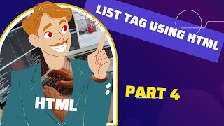 How to create a list tag using html ! Html  web development  class 4th