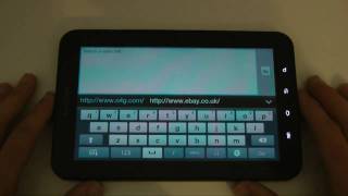 Samsung Galaxy Tab Internet Browsing Experience