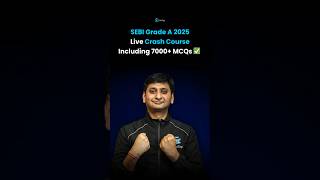 SEBI Grade A 2025 Crash Course | SEBI Assistant Manager Coaching | SEBI Officer Online Classes