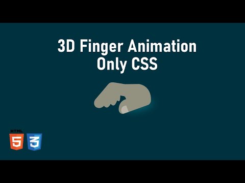 Finger Animation Using HTML and CSS | CSS Glowing Effects Animation | CSS Animation Effects Tutorial