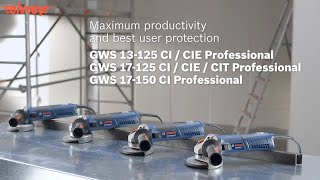 صاروخ قطعية وتجليخ 5 بوصه 1700وات: Bosch GWS 17 125 CIE