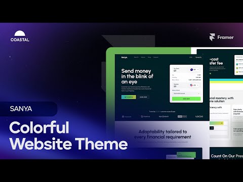 Colorful Framer Theme - Sanya Preview