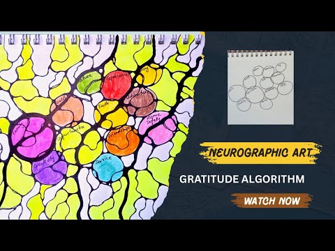 Neurographic Art. Gratitude Algorithm. 