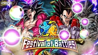 LR INT SSJ4 VEGETA + SSJ4 GOKU VS. CHALLENGE THE LIMITS! FESTIVAL OF BATTLES! (Dokkan Battle)