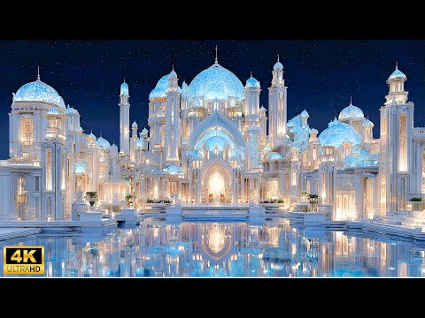 Gemstone Fantasy Palaces ✨ Moonstone, Tanzanite & Lapis Lazuli 4K