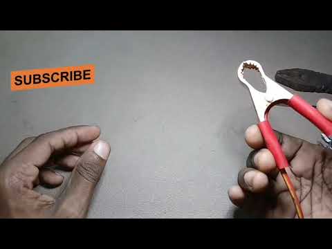 proper joint of electric wire / best way to fix wire in clips / how to connect crocodile clips.