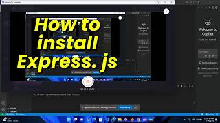 How to Install express js #coding#programming #codeflow#motivation#codingshorts #shorts#developersh