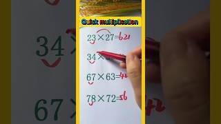 This multiplication trick will blow your mind! 💥”#QuickMath #SmartTrick #ViralLearning #foryou