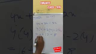 Evaluate Value || Polynomial || Class 9th || CBSE #study #evaluation #cbse #polynomials