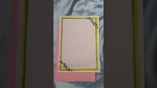 diy project assignment  front page border design using glitter 12  # shorts #youtubeshorts #diy