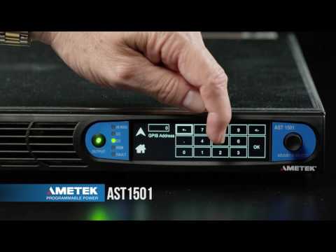 Asterion AC 1.5kVA Power Source - Setting Up Communications - How To Video