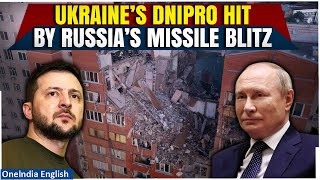 Russian Missiles Mercilessly Pound Ukraine’s Dnipro region, Residential Building Heavily Damaged