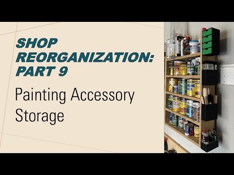 Shop Reorganization Part 9: Adding 3D-Printed Accessory Storage to my Paint Supply Station