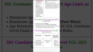 SSC CGL 2023 Notification Form Applying #ssccgl #ssc #ssc2023 #notification #daily #shorts