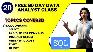 #20 Learn SQL for Data Analysis: Free Tamil Data Analyst Training Course  in 80 Days | Day 20/ SQL