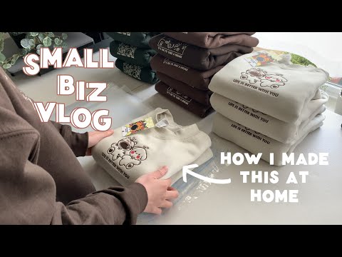 A Day in the Life | Running My Embroidery Clothing Brand from a U.S. Apartment Studio