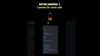 Battery Animation Using HTML & CSS ⚡ | Satisfying Coding Short #shorts #shortsfeed