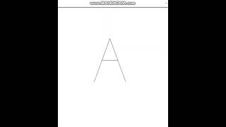 Python Turtle - Draw letter A