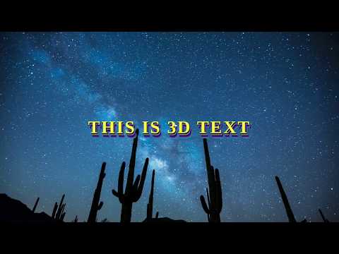 3D Text Hover Effect With HTML & CSS