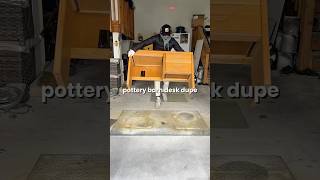 Can I make this desk look like a $1500 pottery barn dupe? 🤯👏🏻 #furnitureflip #diy #upcycling