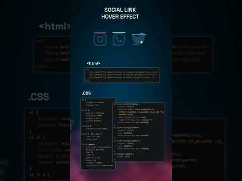 How to make Social Link Hover Effect | अद्भुत डिज़ाइन  Using HTML CSS #shorts #trending