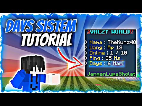 CARA MEMBUAT SISTEM DAYS DI MINECRAFT PE | MCPE 1.18!!!
