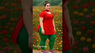 Graceful Elegance in Bloom | AI Portrait Beauty