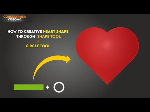 How to make creative Heart Shape Design | Learn CorelDraw Trick, Techniques  | CORELEARNER