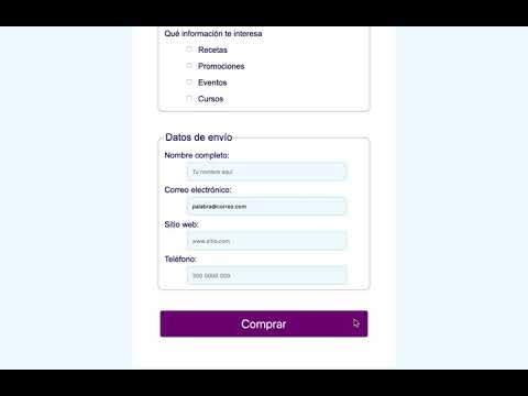 Ejercicio fromulario HTML