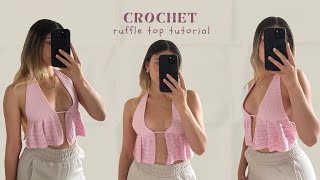 Cute & Easy Crochet Summer Top Tutorial - Step by Step crochet top tutorial