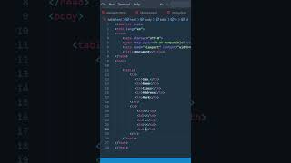 How to create a table using html 5 in 2023. #html #2023 @CodebyVidya0007 @CodeWithHarry @codiscos
