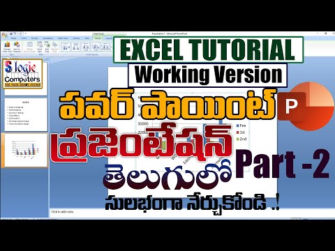 పవర్ పాయింట్ ప్రజెంటేషన్ పార్ట్ 2 | Ms-Power Point Part 2 | Tutorials in Telugu |S-Logic Tutorials