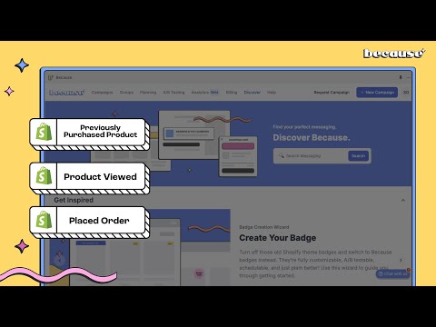 🚀 Boost Shopify Sales with Personalized Campaigns | New Shopify Data Integration in Because