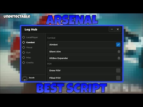 Roblox Arsenal Script Keyless GUI [Aimbot, Gun Mods, ESP, FLY & MORE]