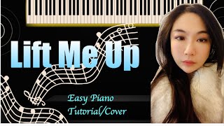 Lift Me Up PIANO Easy Slow Short Tutorial