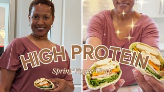 High Protein Spring Veggie Wrap | Fresh, Flavorful & Macro-Friendly!