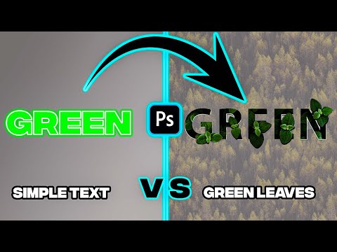 Transform SIMPLE Text Into Realistic Leaf Text in Photoshop! (Insane Effect)