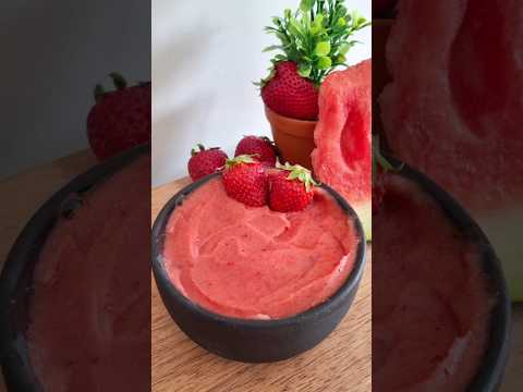 Refreshing Dessert for Summer  #asmr #food #slushie #watermelon  #cooking #dessert #shorts #snacks
