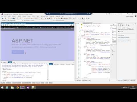Visual Studio 2013 Web Developer perspective