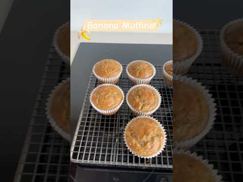 Making Banana Muffins! #muffins #banana #baking #transition #yummy