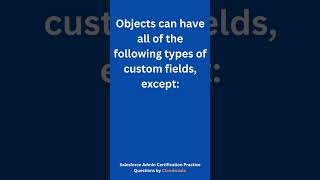 Salesforce Admin 1 Certification Exam Practice Questions by Cloudwaale Q-8 #saleforce