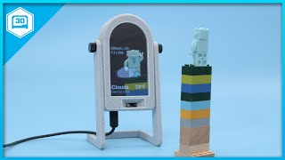 Smart Mirror with PyPortal #adafruit #circuitpython #3dprinting #iot #smartmirror