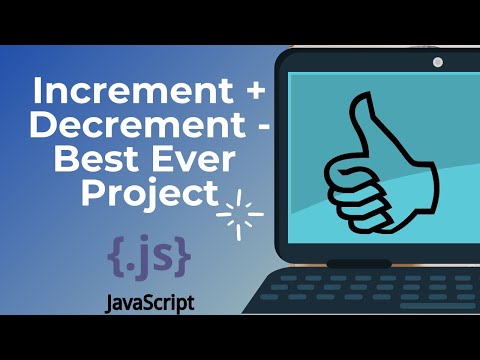 Html Css Javascript Project 👌👌 Increment decrement ke liye best project #shorts #css