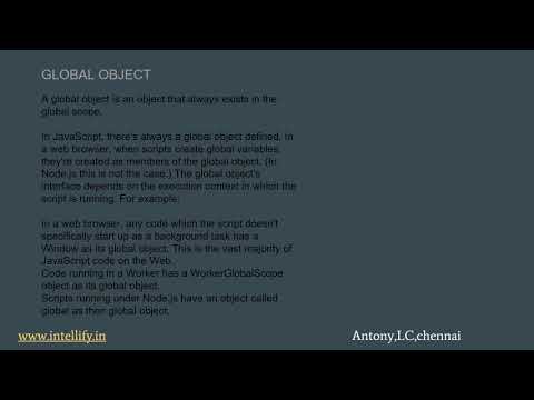 JAVASCRIPT| VARIABLE SCOPE| THE OLD “var”| GLOBAL OBJECT | FUNCTION OBJECT| NFE | INTELLIFY