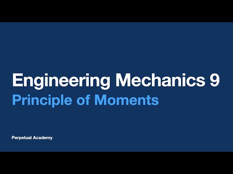Engineering Mechanics 9 - Principle of Moments