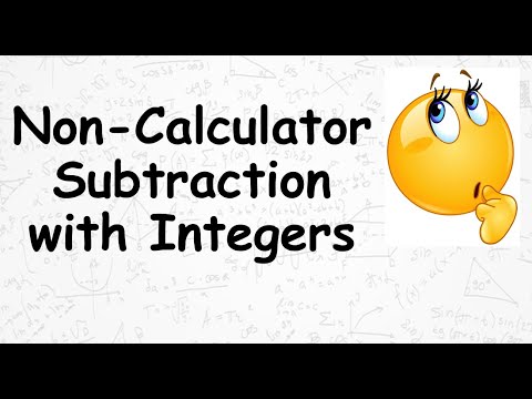 GCSE Maths Non calculator Subtraction with Integers