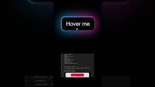 Neon Glow Button Hover Effect using HTML & CSS | #shorts