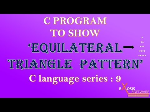 C PROGRAM TO PRINT EQUILATERAL TRIANGLE  SHAPE USING  * (STAR)