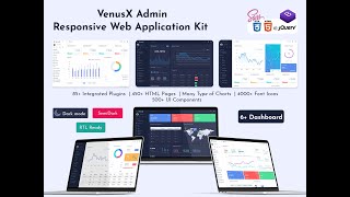 Bootstrap Admin Dashboard & Admin Panel – VenusX